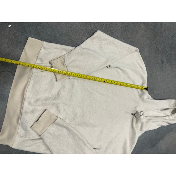 FEAT‎ Blanket Blend beige Fleece Hoodie Red Size M - Picture 2 of 5